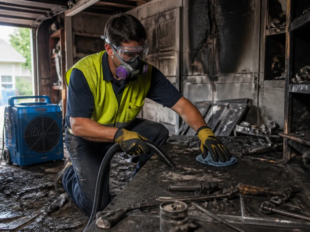 Garage Fire Cleanup