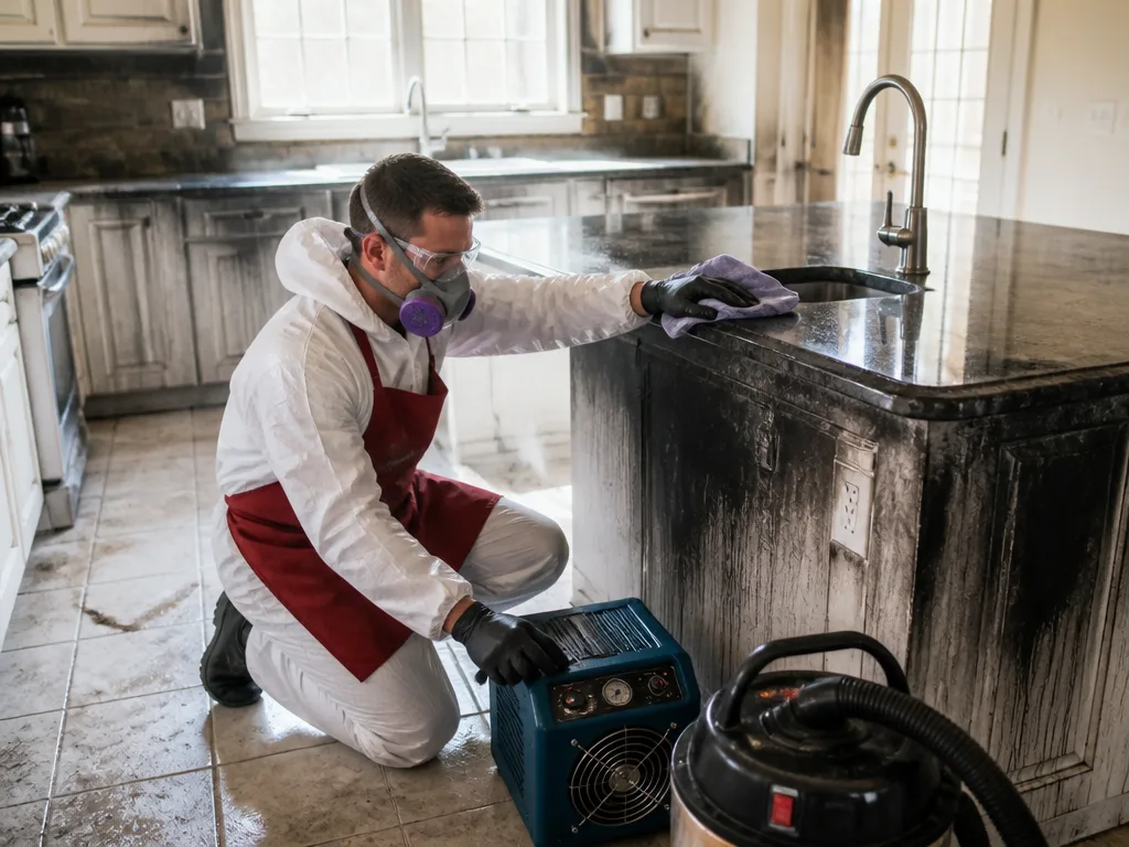 Kitchen Fire Cleanup